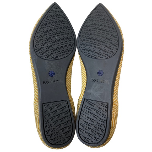 Rothy’s RARE Gold Herringbone Pointed Flats - Picture 8 of 11
